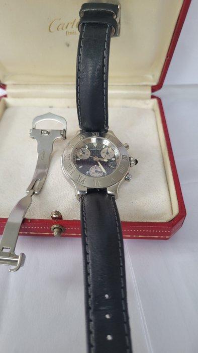 Cartier - 21 Chronoscaph - 2424 - Heren - 1990-1999, Handtassen en Accessoires, Horloges | Heren