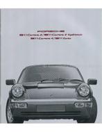 1991 PORSCHE 911 CARRERA & TURBO BROCHURE ENGELS, Boeken, Nieuw