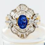 (GRA Certified) - (Sapphire) 1.42 Cts - (Diamond) 1.54 Cts