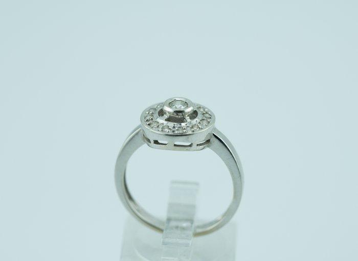 Ring - 18 karaat Witgoud Diamant (Natuurlijk), Handtassen en Accessoires, Ringen