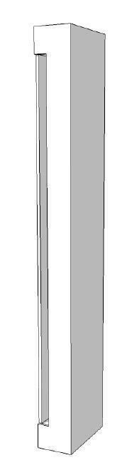 *TIP*  Element voor kast zijkant rechts glossy wit R-PR-001, Zakelijke goederen, Kantoor en Winkelinrichting | Winkel en Inventaris