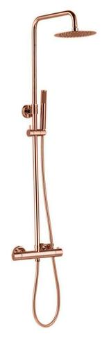 Thermostatische regendouche-opbouwset rosé-mat-goud, Huis en Inrichting, Ophalen of Verzenden, Nieuw