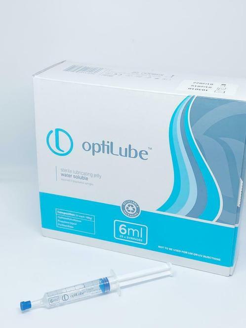 Optilube medisch glijmiddel - spuit 6 ml, Divers, Matériel Infirmier, Enlèvement ou Envoi