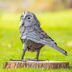 Sculptuuur voor buiten, Grote metalen uil - 370 mm - Metaal, Antiek en Kunst