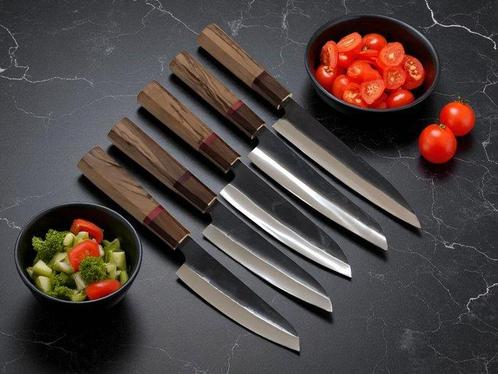 Keukenmes - Kitchen knife set - Set van 5 chefmessen van, Antiek en Kunst, Antiek | Keukengerei