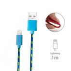 iPhone/iPad/iPod Lightning USB Oplaadkabel Gevlochten Nylon, Télécoms, Téléphonie mobile | Chargeurs pour téléphone, Verzenden