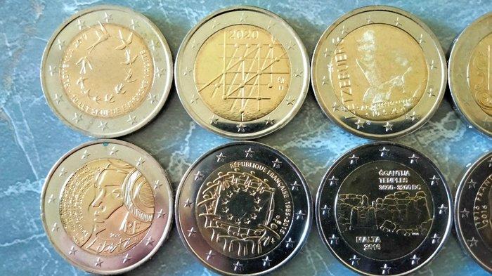 Europa. 2 Euro 2005/2025 (15 pièces) (Zonder minimumprijs), Timbres & Monnaies, Monnaies | Europe | Monnaies euro