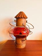 Anchor lamp, Ships cabin light - Messing, Koper, Red Glass