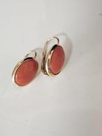 Oorbellen - 18 karaat Geel goud Koraal - Koraal - Oorbellen, Nieuw