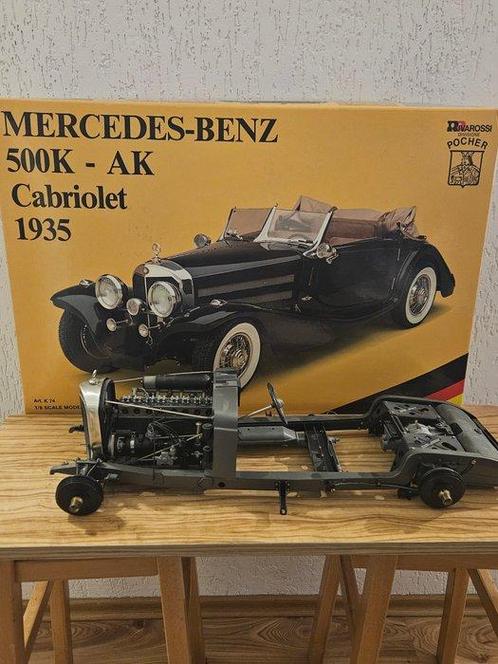 Pocher 1:8 - Modelauto - Mercedes 500 K-AK Cabriolet, Hobby en Vrije tijd, Modelauto's | 1:5 tot 1:12