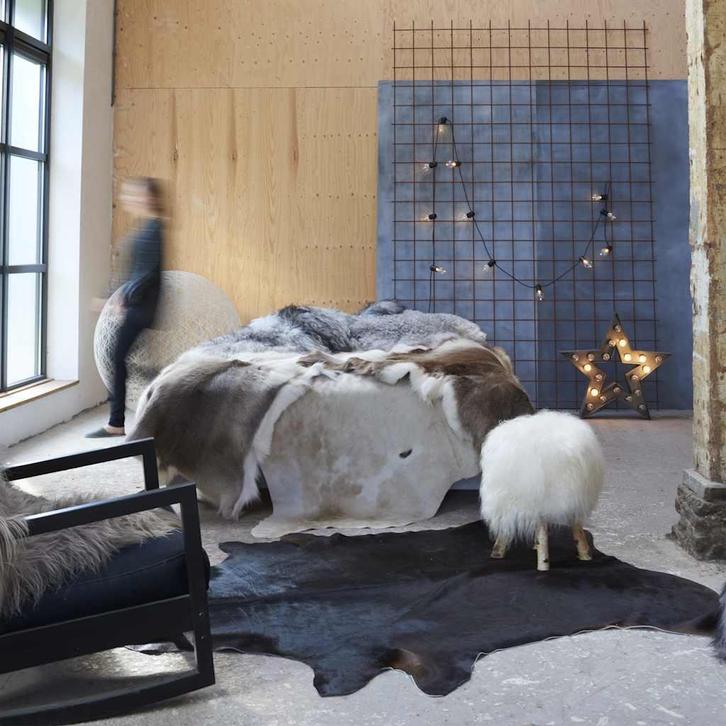 vidaXL Vloerkleed 180x220 cm echte koeienhuid zwart, Huis en Inrichting, Stoffering | Tapijten en Vloerkleden, Nieuw, Verzenden