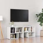 vidaXL Meuble TV Blanc brillant 104x30x52 cm Bois, Huis en Inrichting, Verzenden