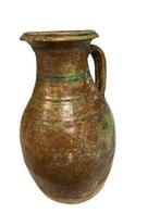 Empire parthe poterie émaillée navire, 26,5 x 13 cm