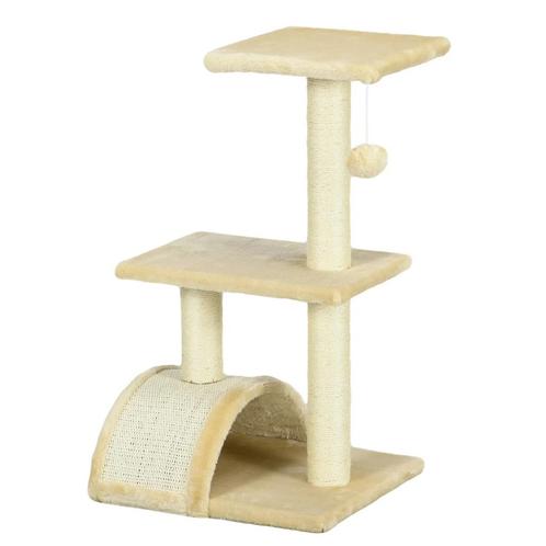 TRUUSK Kattenkrabpaal 72 cm - Pluche ballen - Sisal stammen, Dieren en Toebehoren, Katten-accessoires, Verzenden