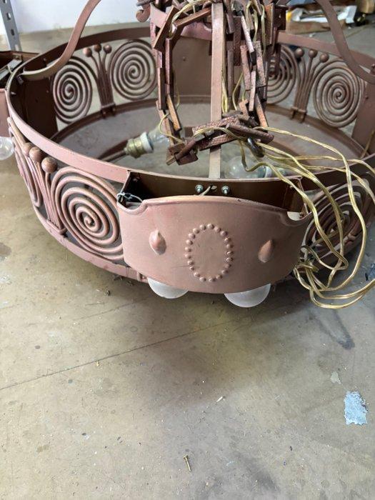 Lampe à suspendre - Fer forgé - fer forgé, Antiquités & Art, Curiosités & Brocante