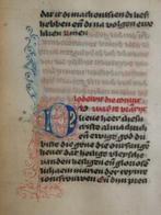 Manuscript - Illuminated Book of Hours page from Delft -, Verzamelen, Nieuw