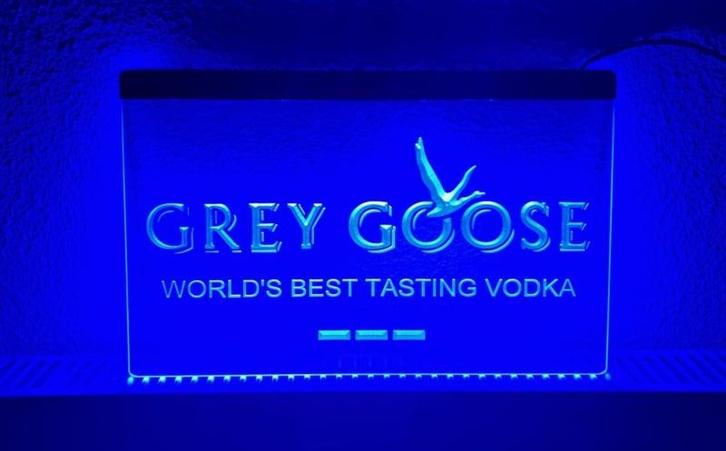 Grey Goose neon bord lamp LED verlichting reclame lichtbak, Huis en Inrichting, Lampen | Overige, Nieuw, Verzenden