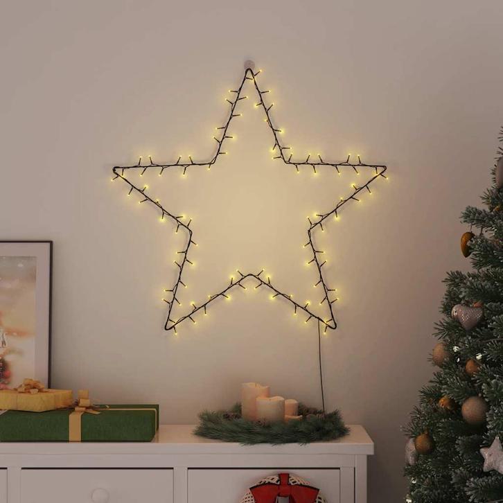 vidaXL Kerstverlichting ster silhouet 115 LEDs warm wit, Diversen, Kerst, Nieuw, Verzenden