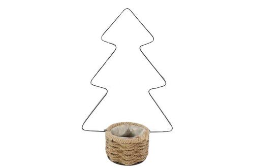 Planter met frame kerstboom elementary l13.0w27.0h42.0, Hobby en Vrije tijd, Knutselen, Nieuw