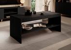 Meubella | salontafel mat zwart met extra plank 120x57x50cm, Huis en Inrichting, Verzenden, Nieuw, 50 tot 100 cm, 50 tot 75 cm
