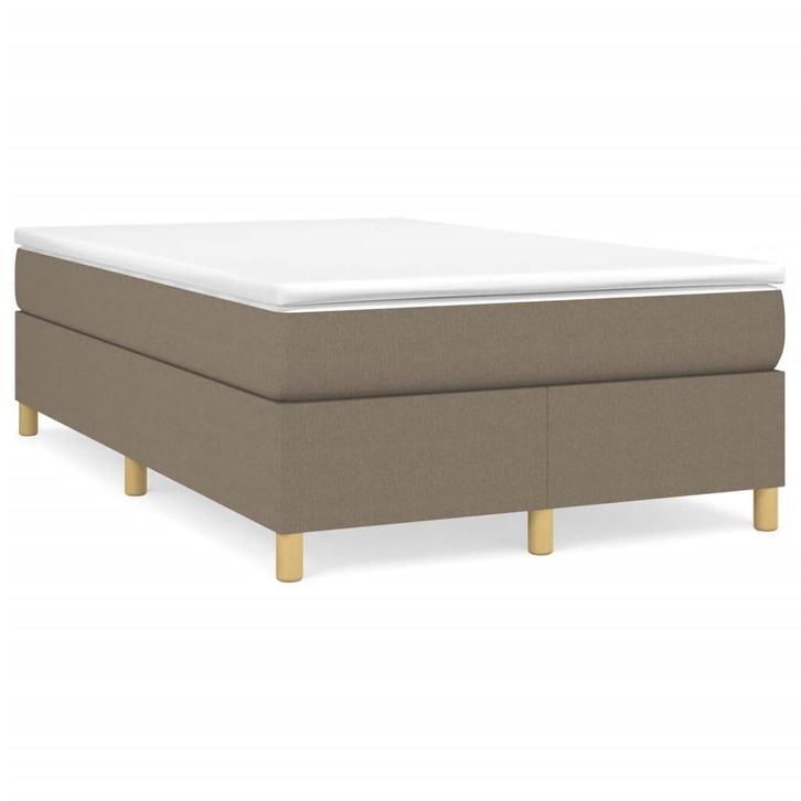 Koopje! Bedframe Taupe 120x200 | OP = OP | 40% Voordeel, Huis en Inrichting, Slaapkamer | Bedden, 120 cm, 200 cm, Overige kleuren