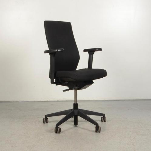 Bureaustoel Konig & Neurath - Zwart - Armpads vernieuwd, Huis en Inrichting, Bureaustoelen, Gebruikt, Ophalen of Verzenden