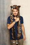 hood luipaard muts panter oortjes panterprint spirit luipaar