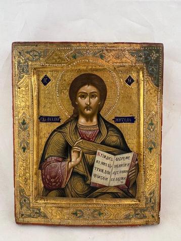 Icône - Christ pantocrator - Bois