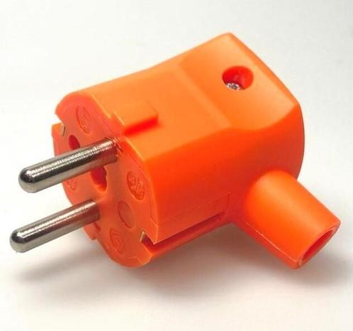 Martin Kaiser MK Plug With Earthing Contact Systems Orange -, Doe-het-zelf en Bouw, Elektriciteit en Kabels, Verzenden