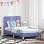 vidaXL Kinderen bedframe met hoofdboard Jeans Blauw 80 x 160, Verzenden