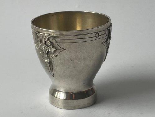 Eierdopje - .950 zilver - verlichting de dolken, Antiek en Kunst, Antiek | Zilver en Goud