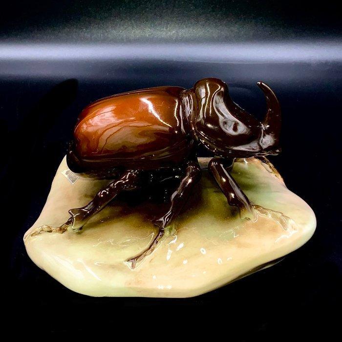 Royal Dux - Bohemia - Rhinoceros Beetle - ca 1965 - Beeldje, Antiek en Kunst, Antiek | Glaswerk en Kristal