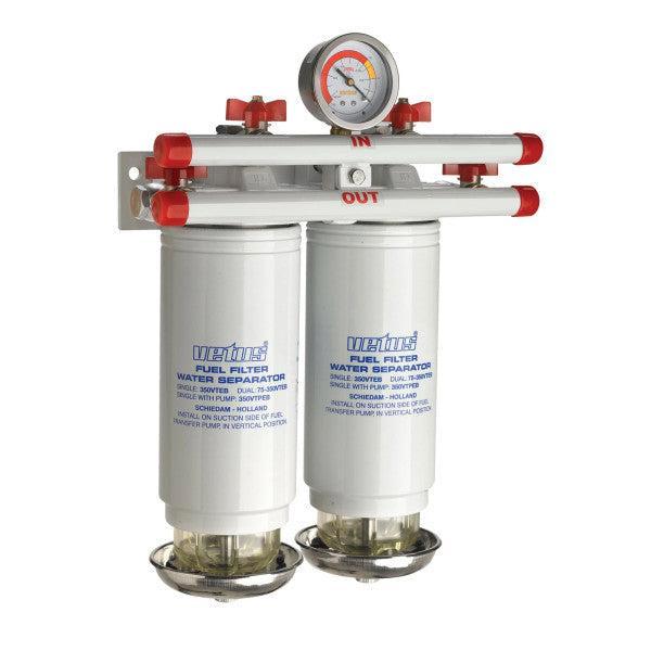 Bieden: Vetus 75350VTEB double fuel filter water, Watersport en Boten, Bootonderdelen, Ophalen of Verzenden