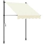 Uittrekbare Luifel 150x150 cm | Creme | Retour Deal 40%, Tuin en Terras, Zonneschermen, Verzenden, Overige typen, Nieuw, Minder dan 250 cm