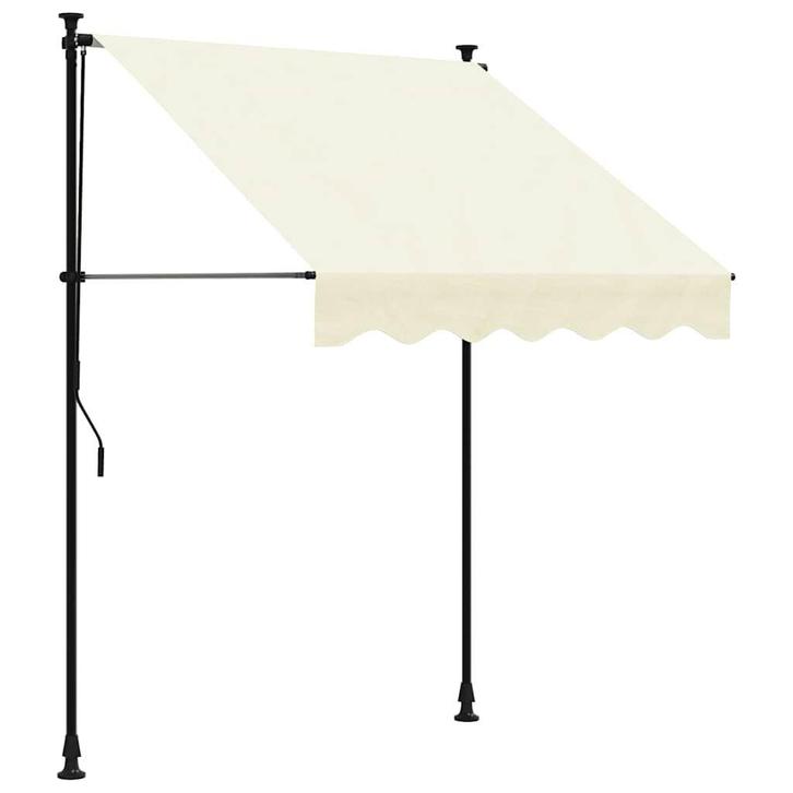 Uittrekbare Luifel 150x150 cm | Creme | Retour Deal 40%, Tuin en Terras, Zonneschermen, Minder dan 250 cm, Nieuw, Overige typen