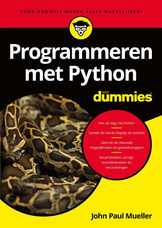 Programmeren met Python voor Dummies / Voor Dummies, Boeken, Informatica en Computer, Zo goed als nieuw, Verzenden
