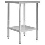 Keukenwerktafel RVS 60x60 | Retour Deal | 55% Korting!, Nieuw, 50 tot 100 cm, Minder dan 100 cm, Verzenden