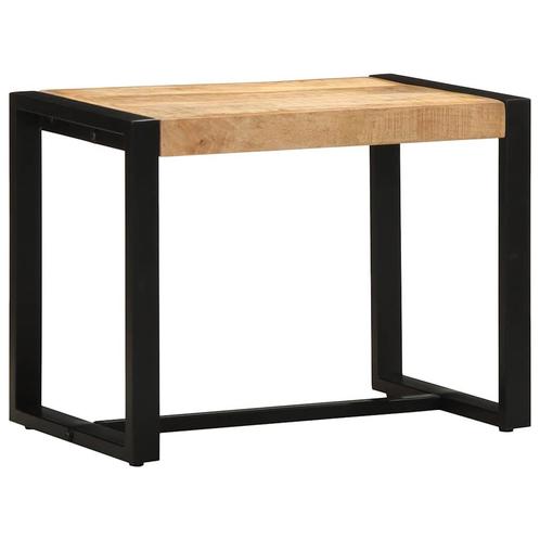 vidaXL Bank 60x35x45 cm massief ruw hout mango, Huis en Inrichting, Overige Huis en Inrichting, Nieuw, Verzenden