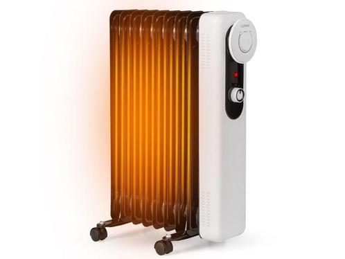 Coast Olieradiator - 9 Panelen - 2000W - 42 x 24 x 62 cm -, Huis en Inrichting, Woonaccessoires | Overige, Nieuw, Verzenden