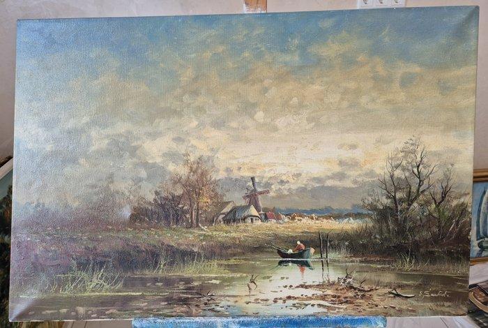 Günter Seekatz (1928) - Landschaft bei Dämmerung, Antiek en Kunst, Kunst | Schilderijen | Klassiek