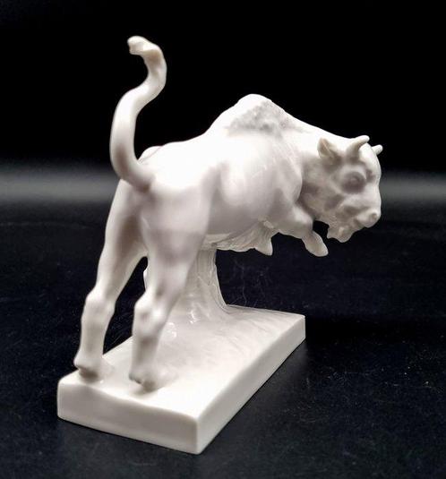 KPM - Figuur - 1.Wahl! KPM Berlin Figur Stier - Porselein, Antiek en Kunst, Antiek | Glaswerk en Kristal