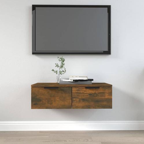 vidaXL Wandkast 68x30x20 cm bewerkt hout gerookt, Huis en Inrichting, Kasten | Overige, Nieuw, Verzenden