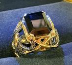 Bague de cocktail - 18 carats Or blanc, Or jaune Onyx - Onyx