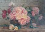 J Harens (XX) - Bloemenpracht., Antiek en Kunst, Kunst | Schilderijen | Klassiek