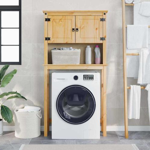 vidaXL Wasmachinekast Corona massief grenenhout, Huis en Inrichting, Badkamer | Badkamermeubels, Nieuw, Verzenden