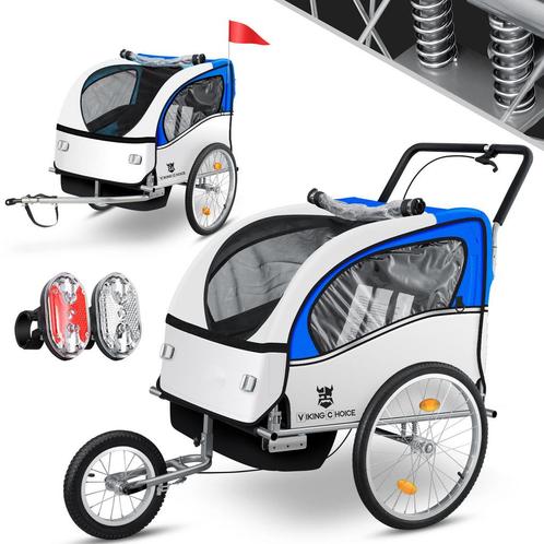 Fietsaanhanger met Schokbrekers en Veiligheidsgordels - I..., Fietsen en Brommers, Fietsaccessoires | Aanhangwagens en Karren