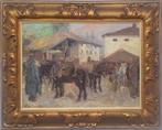 Alessio Issupoff (1889-1957) - Soldaten bij de herberg, Antiek en Kunst