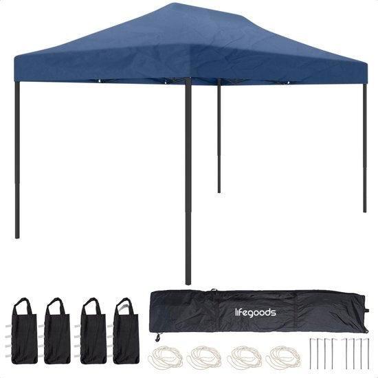 2dekans | LifeGoods Partytent - Paviljoen - 3x4.5 m - Easy, Tuin en Terras, Partytenten, Ophalen of Verzenden