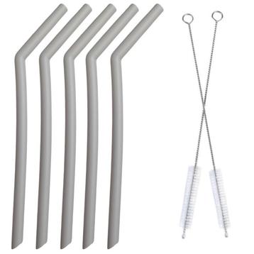 Fako Bijoux® - Siliconen Rietjes Set - 5 Herbruikbare disponible aux enchères