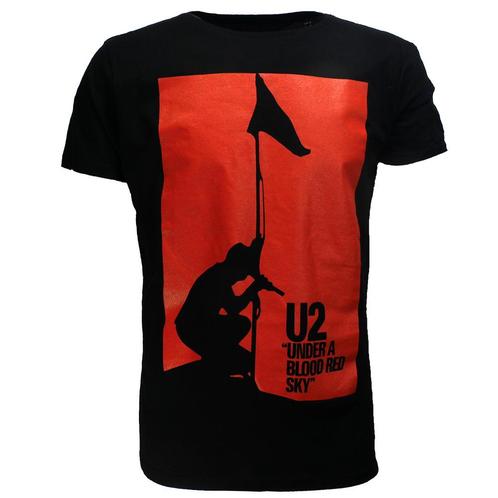 U2 Under A Blood Red Sky Band T-Shirt Zwart - Officiële, Kleding | Heren, T-shirts